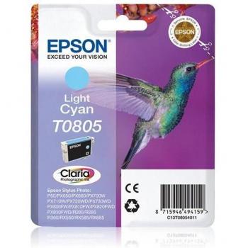 Epson Cartucho T0805 Cian Claro (Light Cyan) Original (etiqueta RF)