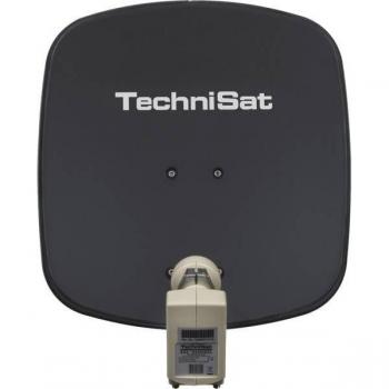 Antena Satelital TechniSat DigiDish 33 con LNB Twin Universal - Gris