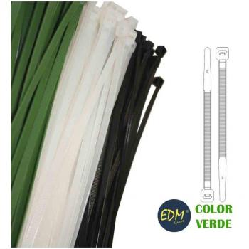 Bridas Nylon EDM 200 x 4,8 mm Verde 100 Unidades