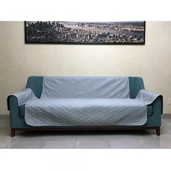 Protector de Sofá We Houseware 3 Plazas Gris Resistente a Líquidos 185x280 cm