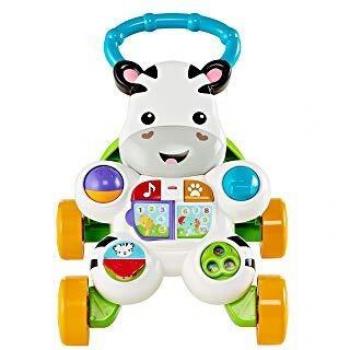 Fisher-Price Andador Cebra Parlanchina Primeros Pasos con Musica y Luces, Correpasillo + 6 Meses