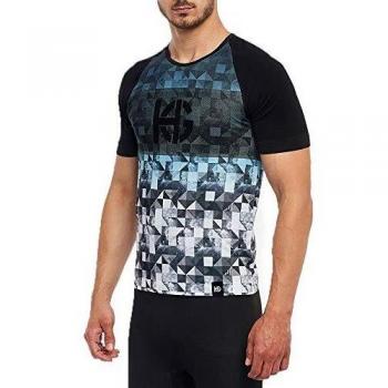 HG Spike Camiseta Técnica para Hombre, Azul, S