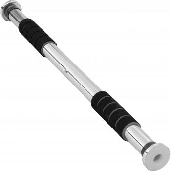 Ultrasport Barra tracción 2 vías, ajustable a puertas con una longitud 65 a 103 cm, barra tracción de acero robusto, peso máximo hasta 100 kg, barra tracción para entrenamiento eficaz superior cuerpo
