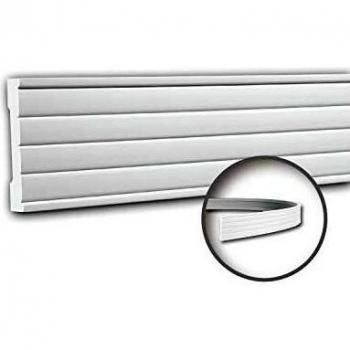 Moldura Decorativa Flexible Profhome 151316F Diseño Moderno Blanco 2 m