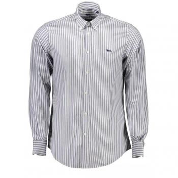 Elegant Light Blue Cotton Shirt - XXL