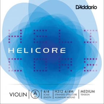 D'Addario Helicore Medium Tension A String for 4/4 Violin