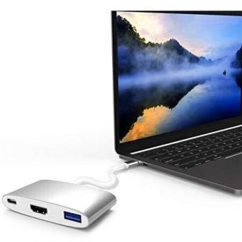 Dock 3 en 1 USB-C a HDMI + USB-C + USB Mobility Lab ML307923