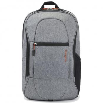 Targus Urban Commuter Mochila para portátil de 15.6 - mochila impermeable para portátiles - mochila para ordenador portátil con respaldo AIR X FLOW - gris, TSB89604EU