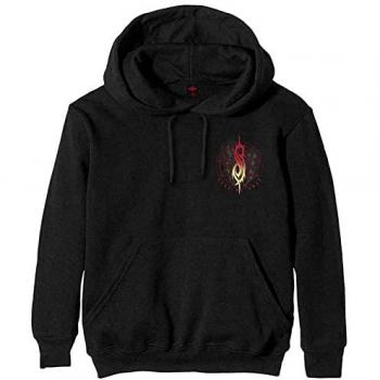 Slipknot Men's Burn Me Away Pullover Hoodie - Official Black Merchandise (Large)
