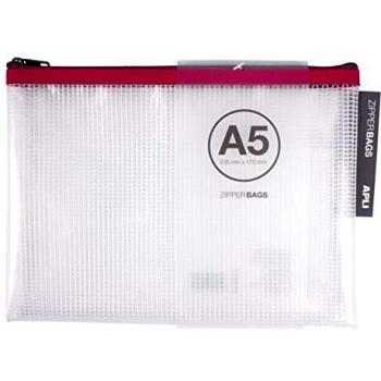 APLI 17384 - Bolsa Zipper Bag A5, 1 unidad, colores surtidos