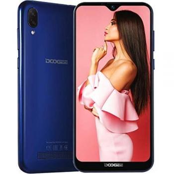DOOGEE X90 Smartphone Libre 3G, Android 8.1 Oreo Telefonos Moviles Libres Dual Sim Octa Core 1GB RAM+16GB ROM, Pulgadas Waterdrop de 6.1, Cámara 5MP+8MP+5MP, 3400mAh, GPS Face ID - Azul
