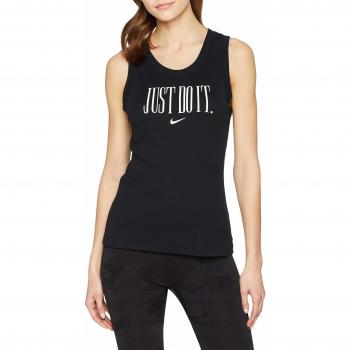 Nike W NSW Tank Prep JDI, Mujer, Black/White, S