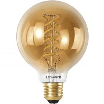 Bombilla LED E27 8W Regulable Smart WiFi G80 Oro 822-850 con 600Lm, temperatura de color ajustable de 2200K a 5000K, ángulo de luz de 320º y
