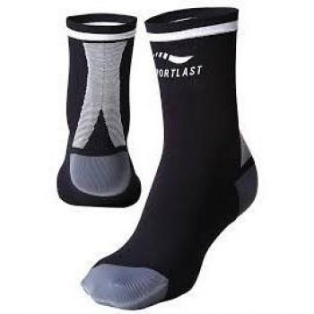 Sportlast Start Calcetines Cortos de Comprensión, Negro / Blanco, XL