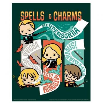 Póster 3D Lenticular Harry Potter Kawaii Spells 26 x 20 cm