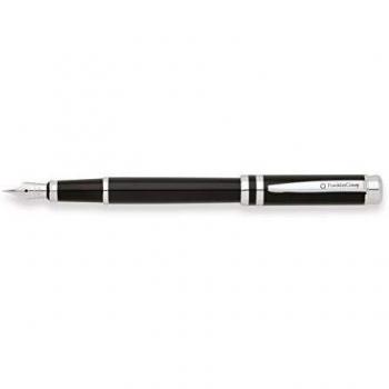 Franklin Covey Freemont - Pluma estilográfica con grosor medio, color laca negra decó