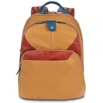 Piquadro CA294 Casual Daypack Coleos Line Mochila para hombres, 27 x 14.5 x 36 cm, color Amarillo