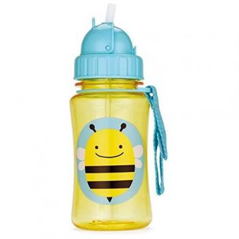 Skip Hop Zoo Bee - Botella con pajita de recambio