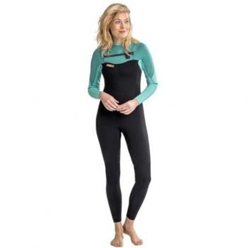 Traje de Neopreno Jobe Sofia 3/2mm Chestzipper Mujer Cremallera Delantera Manga Larga Vintage
