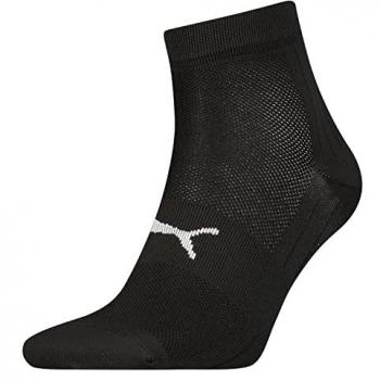 Calcetines Puma Sport Light Quarter Pack 2 Pares, Negro, Unisex Adulto, Talla 35-38, Diseño para running