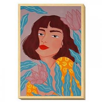 Cuadro Lienzo Mujer Multicolor 60 x 90 cm Romimex