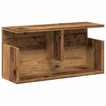 Mueble de pared madera de ingeniería envejecida 60x20x30 cm
