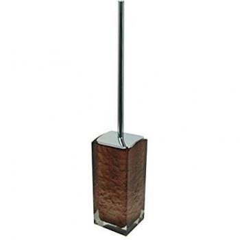 Gedy Antares Escobillero WC, Resina, Marrón, 8 X 8.7 X 47