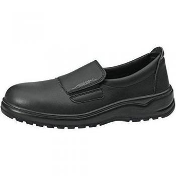 Abeba 1129 - Scarpe da lavoro, Lorica antistatica e antibatterica, CE EN ISO 20347:2012 O1 FO SRA, colore: nero, Nero
