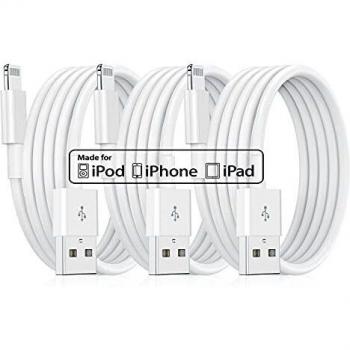 Cargador iPhone Cable iPhone Apple, [MFi Certificado] 3Pack 3M Cable Lightning Original, Carga Rápida Cargador iPhone Largo para iPhone 13/13 Pro/13 mini/12/11/11 Pro/X/XS/XR/8/8 Plus/7/6s/5/SE/iPad