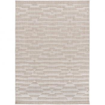 Alfombra de Interior Estilo Étnico con relieve en Beige - ELEMENT 8938 | 77X150, 134X200, 154X230 cm