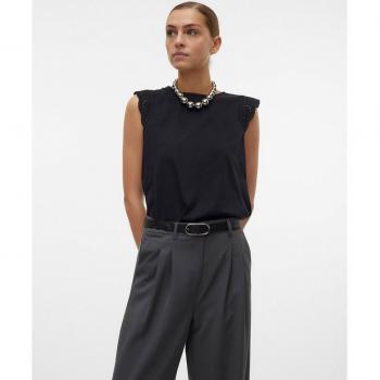 Vero Moda Women's Short Sleeve Cut-Out Design Top