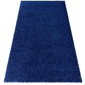 Alfombra Soffi Shaggy 5cm Azul Oscuro 80x150 cm
