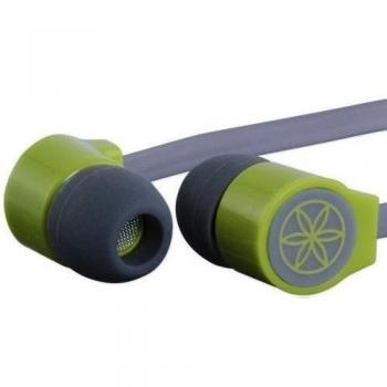 Gaiam - Auriculares (cable plano), color verde