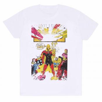 Camiseta Unisex Blanca Marvel Comics Warlock - Gauntlet Talla S
