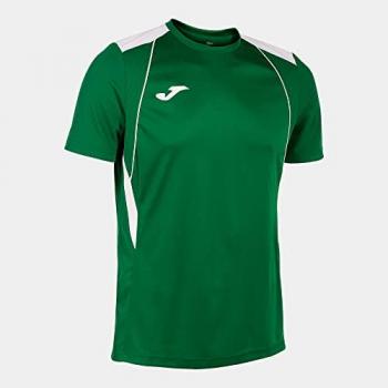 Camiseta de manga corta Joma Championship VII verde blanco para hombre