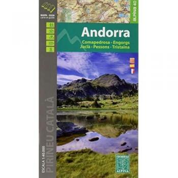 Andorra. Comapedrosa, Engorgs, Juclà, Pessons, Tristaina. Mapa excursionsita. Escala 1:40.000. Editorial Alpina. - Editorial Alpina