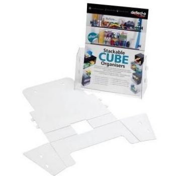 Deflecto 845111 - Expositor automontable, 110 x 80 x 200 mm, transparente