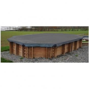 Cubierta de invierno para piscina ovalada Gre de 675x375 cm