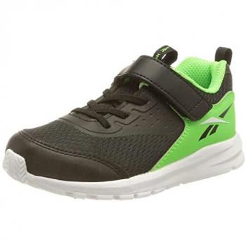 Zapatillas Reebok Rush Runner 4.0 TD para Niños Pequeños, Zapatillas de correr para bebés y niños, color Core Black/Solar Lime/FTWR White, talla 25 EU