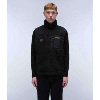 Napapijri Yupik Black Regular Fit Gilet for Men, Recycled Polyester, Casual and Sportswear