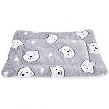 Vejaoo Alfombra Manta para Mascotas Otoño e Invierno Manta Cálida Terciopelo de Franela Perro/Gato Cama XZ006