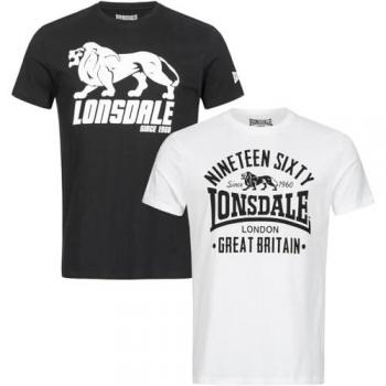 Camiseta de Manga Corta Lonsdale Bylchau Blanca para Hombre