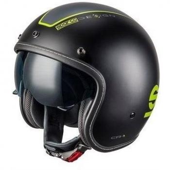 Sparco S0033401SNRGF Cafe Racer Abs Casco, S