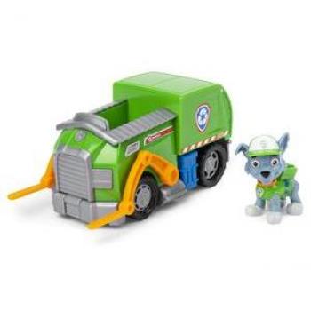 Vehículo de juguete Patrulla Canina Figura Rocky y Vehículo Recycle Truck Spin Master 6068854