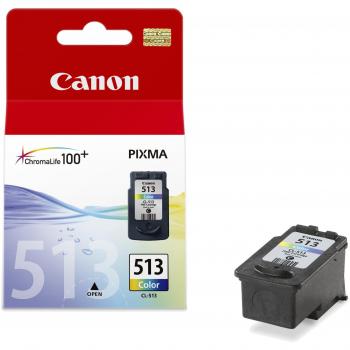 Canon CL-513 Cartucho de Tinta Original Tricolor Alta Capacidad 15ml para Impresoras Pixma MX320, MX330, MX340, MX350, MX360, MX410, MX420; MP230, MP