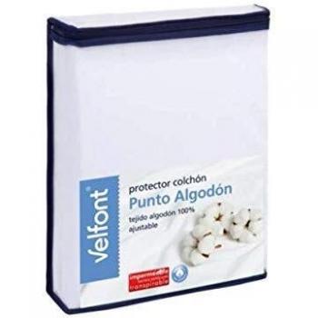 Velfont - Protector Punto Algodón 135, Blanco