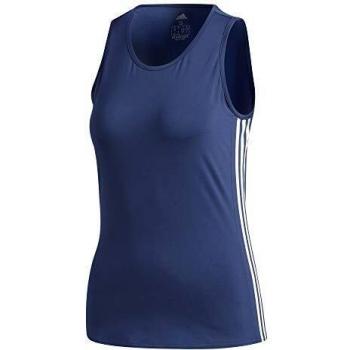 adidas 3S Scoop Tank Top Sin Mangas, Mujer, indtec/Blanco, S