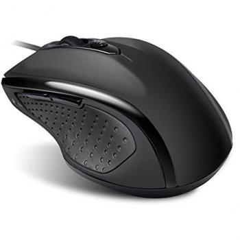 Ratón Filaire Óptico Ergonomico Shape 6D Negro - 1000 DPI - 6 Botones - PC/Mac