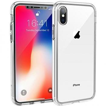 Syncwire Carcasa para iPhone X y iPhone XS, protección Avanzada anticaídas y cámara de Aire, tecnología Safeguard, Transparente