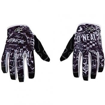 O'Neal Jump Wild Guantes de Bicicleta, Niños, Negro / Blanco, S